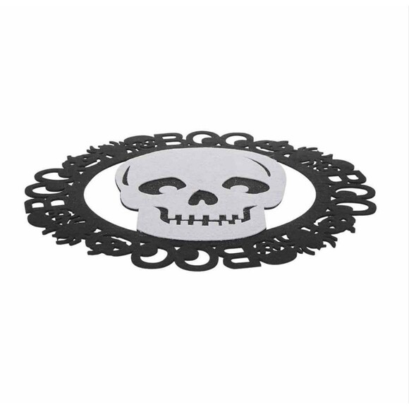 Hanging Halloween Felt Decor Trick or Treat Boo Skull Skeleton Spider Pumpkin - Picture 4 of 8